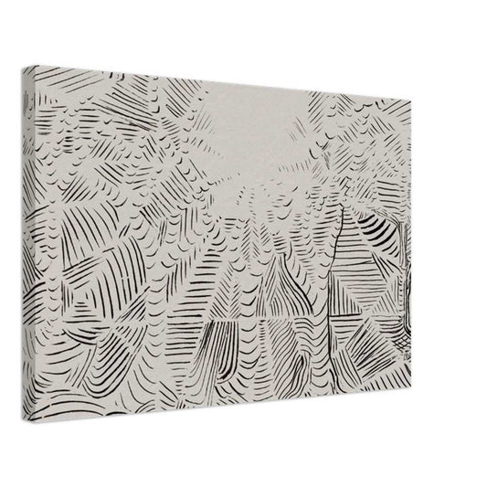 Line-Art Canvas Wall Art Print